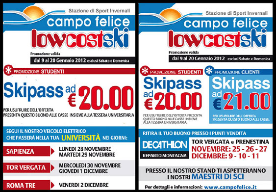 Promozione Skipass Stagionali