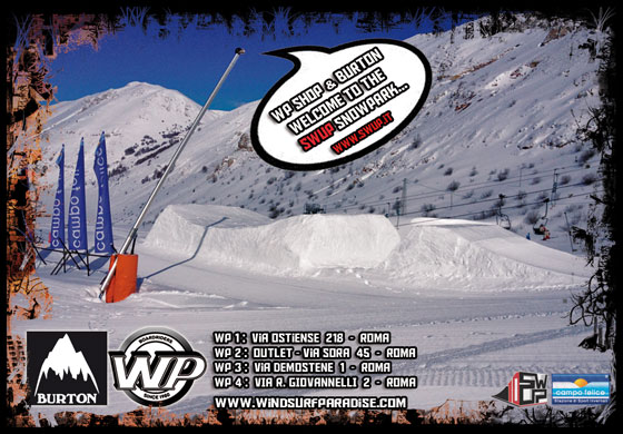 WP SHOP e BURTON Welcome To The SWUP Snowpark
