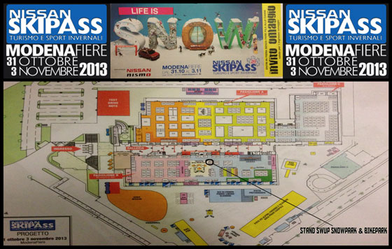 Lo SWUP Snowpark e Bikepark vi aspetta alla fiera NISSAN SKIPASS di Modena