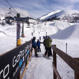 Prime Strutture allo Swup Snowpark di Campo Felice