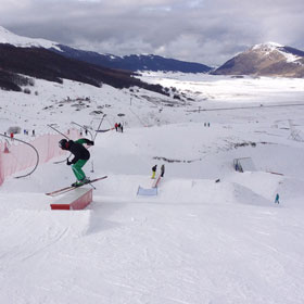 Prime Strutture allo Swup Snowpark di Campo Felice