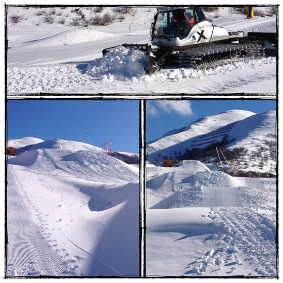 Prime Strutture allo Swup Snowpark di Campo Felice