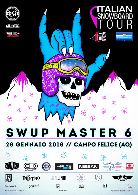 Domenica 28 Gennaio SWUP MASTER 6 Italian Snowboard Tour FSI