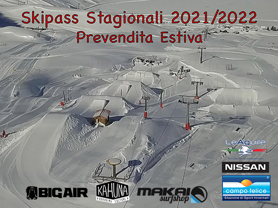 Prevendita SKIPASS STAGIONALI 2021 2022