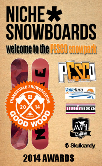 PESCO Snowpark supported by NICHE SNOWBOARDS
